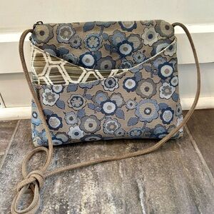 Maruca Crossbody Bag Tapestry  Geometric Brown Handbag Handmade Colorado Floral